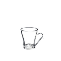 Side view of Oslo 7.5 oz. Cappuccino Cup with Stainless Steel Handle (Set of 4)