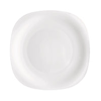 Side view of Parma 12.5" Opal Glass Charger Plate (Set of 12)