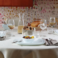 Side view of Parma 5.5" Small Opal Glass Bowl (Set of 24)