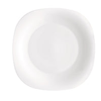 Side view of Parma 7.75" Opal Glass Dessert Plate (Set of 24)
