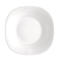 Side view of Parma 8.75" Opal Glass Soup Plate (Set of 24)