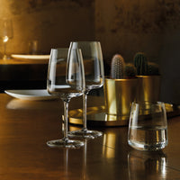 Side view of Planeo 12.25 oz. Stemless Wine Glasses (Set of 4)