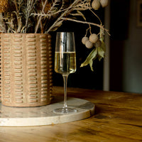 Side view of Planeo 8.75 oz. Sparkling Wine Flute (Set of 4)