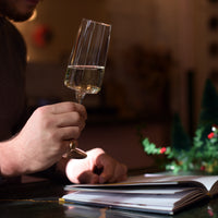 Side view of Planeo 8.75 oz. Sparkling Wine Flute (Set of 4)