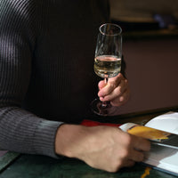 Side view of Planeo 8.75 oz. Sparkling Wine Flute (Set of 4)