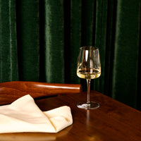 Side view of Planeo 12.75 oz. White Wine Glasses (Set of 4)