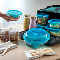 Side view of Quattro Stagioni 13.5 oz. Canning Bottle with Lid