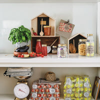 Side view of Quattro Stagioni 13.5 oz. Canning Bottle with Lid