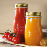 Side view of Quattro Stagioni 13.5 oz. Canning Bottle with Lid