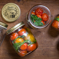 Side view of Quattro Stagioni 23.5 oz. Canning Jar