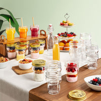 Side view of Special Edition Quattro Stagioni 9.25 oz. Stacking Jar (Set of 12)