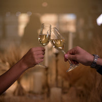 Side view of Restaurant 8 oz. Sparkling Wine Flute (Set of 4)