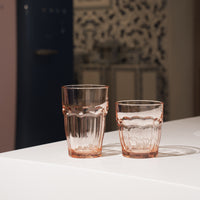 Side view of Rock Bar 12.5 oz. Beverage Stackable Drinking Glasses (Set of 6)