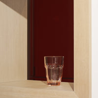 Side view of Rock Bar 12.5 oz. Beverage Stackable Drinking Glasses (Set of 6)