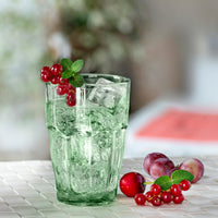 Side view of Rock Bar 12.5 oz. Beverage Stackable Drinking Glasses (Set of 6)