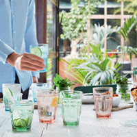 Side view of Rock Bar 12.5 oz. Beverage Stackable Drinking Glasses (Set of 6)