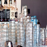 Side view of Rock Bar 13.25 oz. DOF Stackable Drinking Glasses (Set of 6)