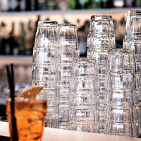 Side view of Rock Bar 16.25 oz. Cooler Stackable Drinking Glasses (Set of 6)