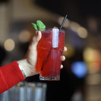 Side view of Rock Bar 21.75 oz. Super Cooler Stackable Drinking Glasses (Set of 6)