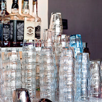 Side view of Rock Bar 9.25 oz. Rocks Stackable Drinking Glasses (Set of 6)