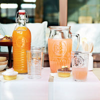 Side view of Romantic 11.5 oz. Water Drinking Glasses (Set of 4)