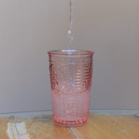 Side view of Romantic 11.5 oz. Water Drinking Glasses (Set of 4)