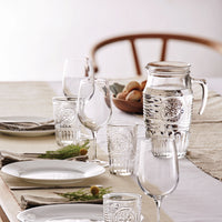 Side view of Romantic 56.25 oz. Carafe with Lid & Ice-Tube (Set of 6)