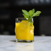 Side view of Sorgente 10.25 oz. Rocks Drinking Glasses (Set of 4)