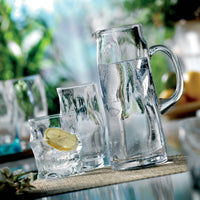 Side view of Sorgente 10.25 oz. Rocks Drinking Glasses (Set of 4)