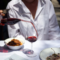 Side view of Spazio 17 oz. Large Red Wine Glasses (Set of 4)