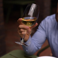 Side view of Spazio 17 oz. Large Red Wine Glasses (Set of 4)