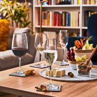 Side view of Spazio 21.5 oz. Extra Large Red Wine Glasses (Set of 4)