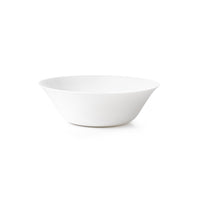 Side view of White Moon 10.55" Opal Glass Salad Bowl (Set of 12)