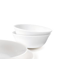 Side view of White Moon 6.02" Opal Glass Small Bowl (Set of 12)