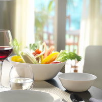 Side view of White Moon 6.02" Opal Glass Small Bowl (Set of 12)