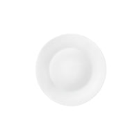Side view of White Moon 7.87" Opal Glass Dessert Plate (Set of 24)