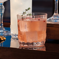 Side view of America '20s 12.5 oz. DOF Drinking Glasses (Set of 4)