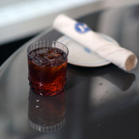 Side view of America '20s 12.5 oz. DOF Drinking Glasses (Set of 4)