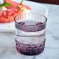 Side view of America '20s 12.5 oz. DOF Drinking Glasses, Lilac Rose (Set of 6)
