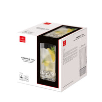 Side view of America '20s 16.25 oz. Cooler Drinking Glasses (Set of 4)