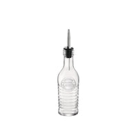 Side view of Officina 1825 9 oz. Bottle with Pourer Stopper (Set of 12)
