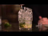 Side view of Bartender 12.5 oz. Novecento DOF Stackable Drinking Glasses (Set of 4)