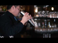 Side view of Bartender 12.5 oz. Novecento DOF Stackable Drinking Glasses (Set of 4)