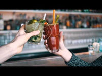 Side view of Rock Bar 7.25 oz. Juice Stackable Drinking Glasses (Set of 6)