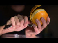 Side view of Bartender 8 oz. Novecento Martini Cocktail Glasses (Set of 4)