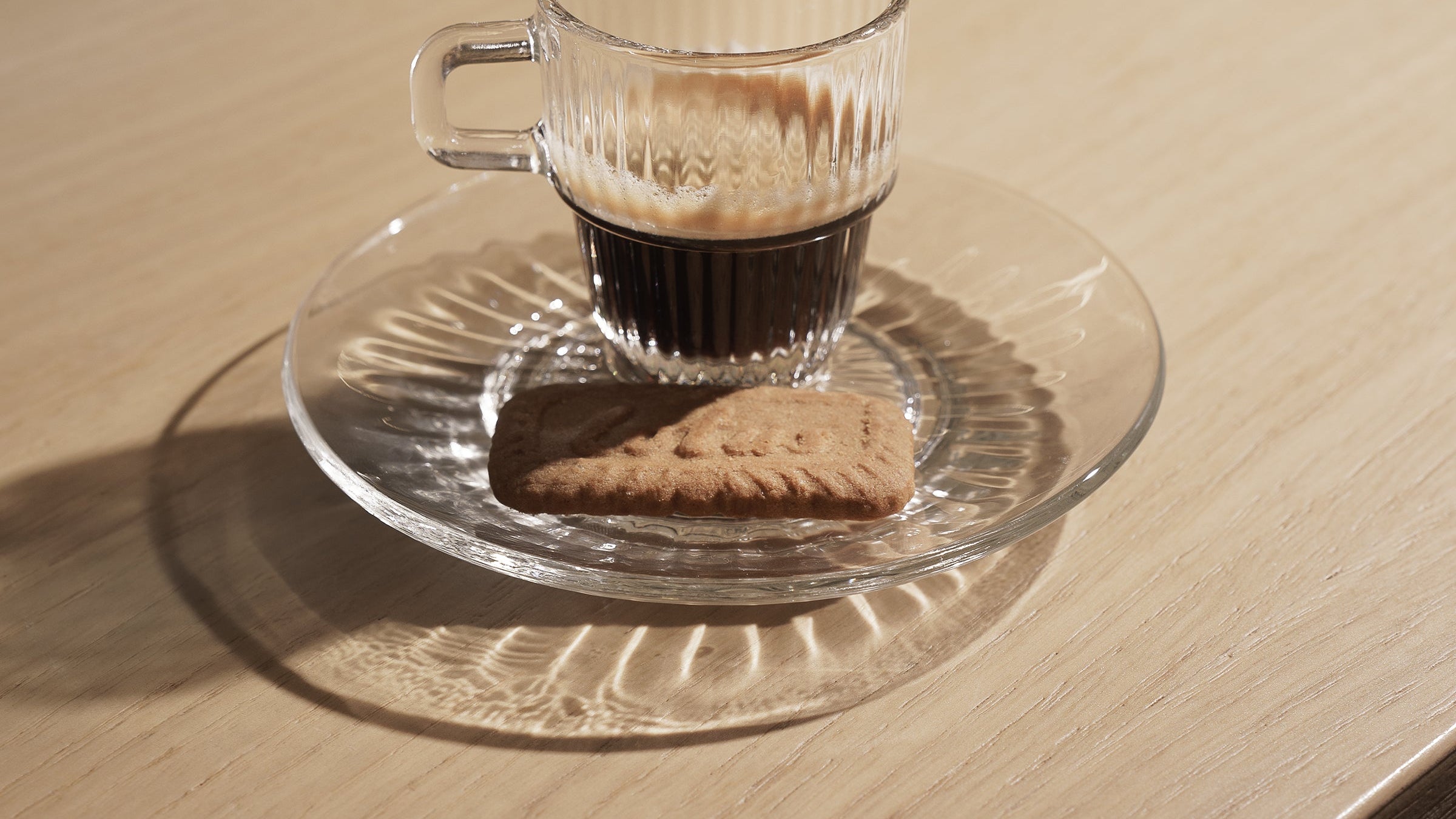 Barshine 3 oz. Espresso Stackable Coffee Glasses & saucer