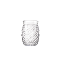 Side view of Bartender 15.37 oz. Sour Cocktail Pineapple Glasses (Set of 6)