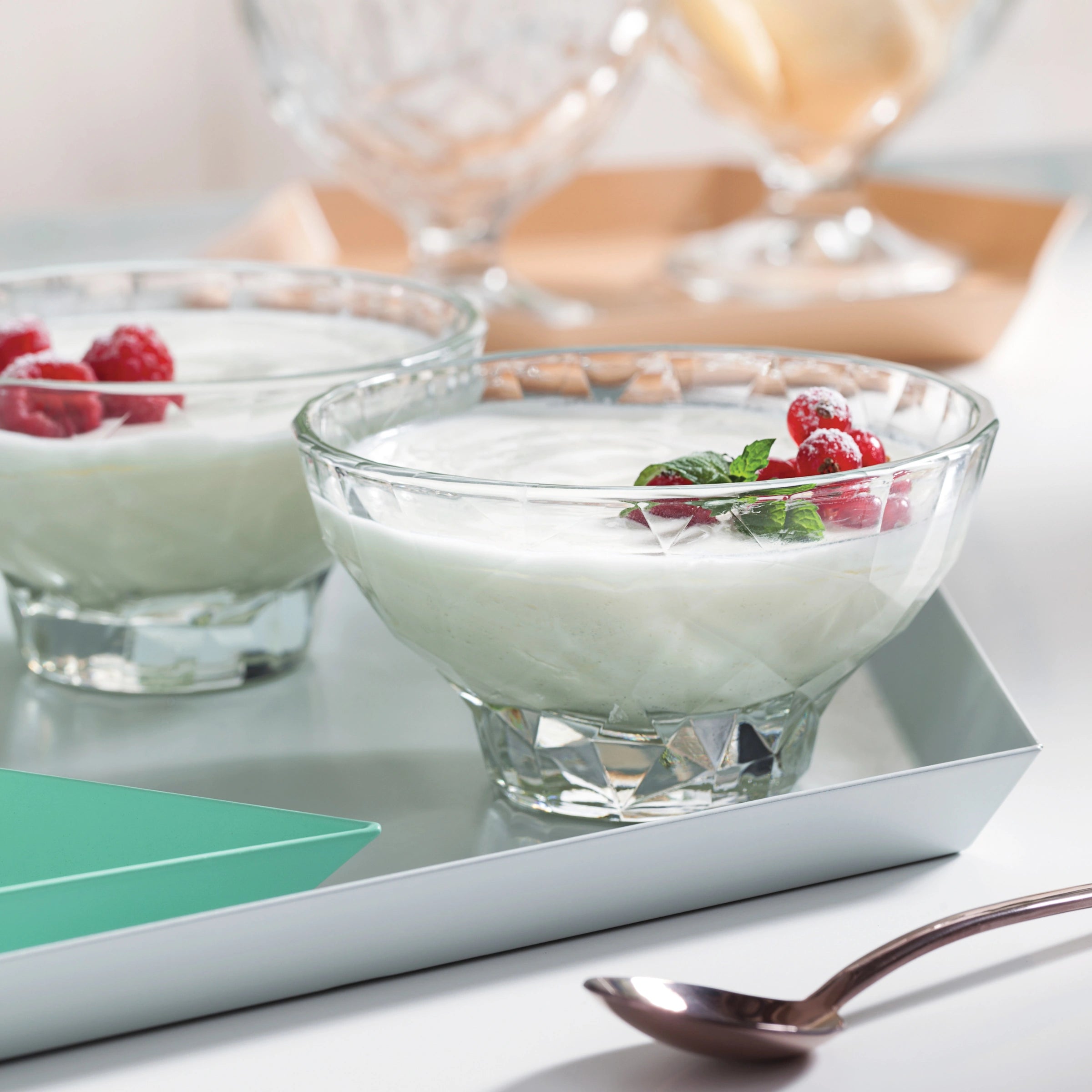 Diamond Glass Dessert Bowl