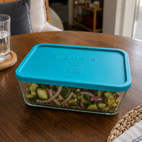 Side view of Frigoverre 37.25 oz. Rectangle Food Storage Container (Set of 8)