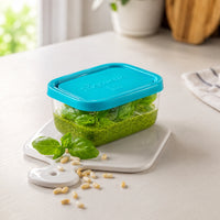 Side view of Frigoverre 13.5 oz. Rectangle Food Storage Container (Set of 12)